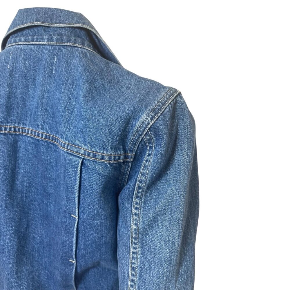 Trave Zoey Crop Jean Jacket in Atmosphere Size S - Picture 9 of 11